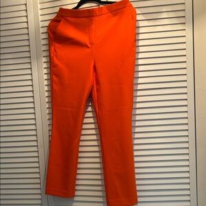 Rachel Zoe Bright Orange Cropped Pants